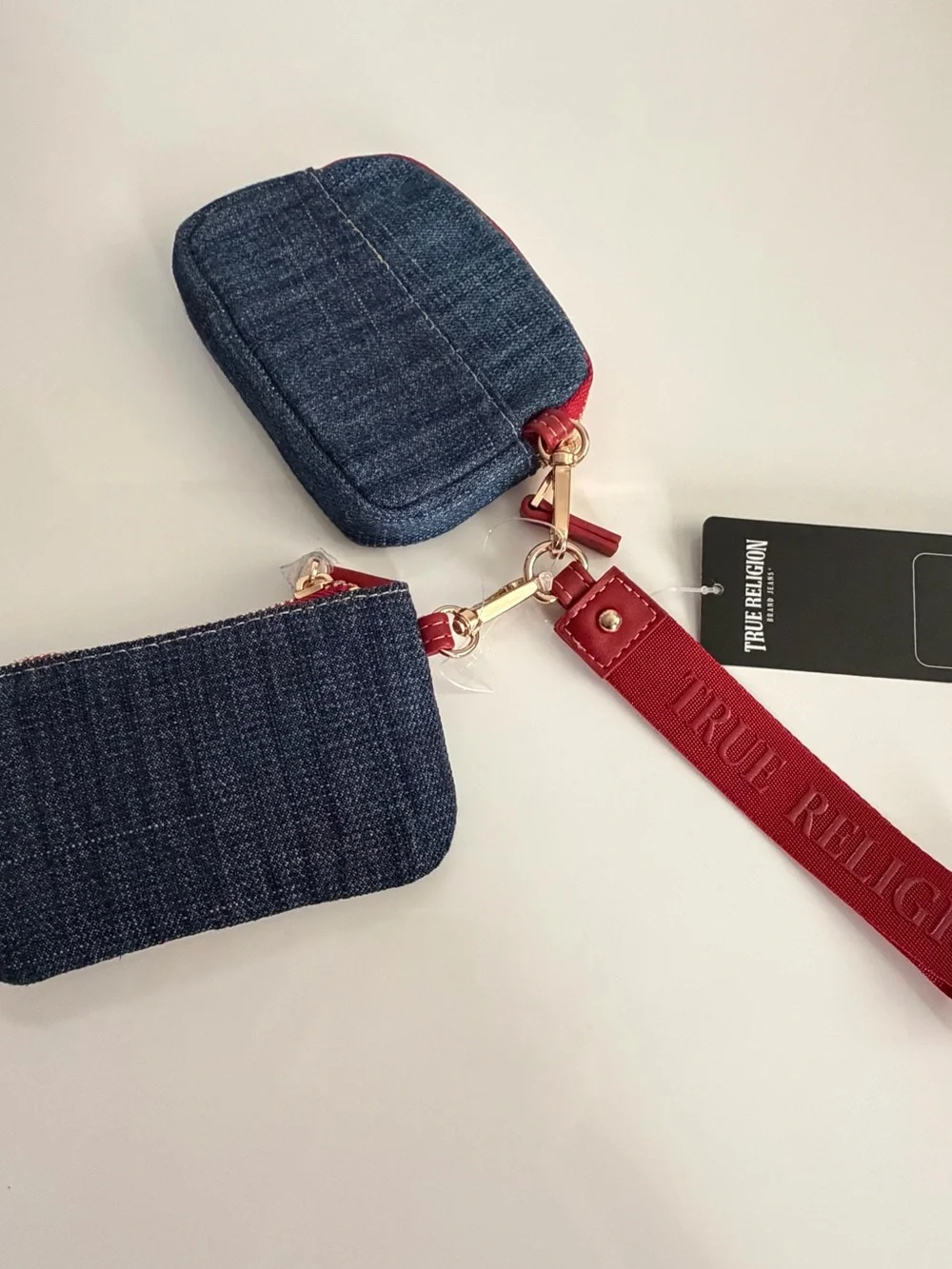 True Religion Denim Wristlet Wallet